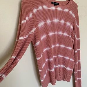 Tie dye cotton long sleeve sweater - S